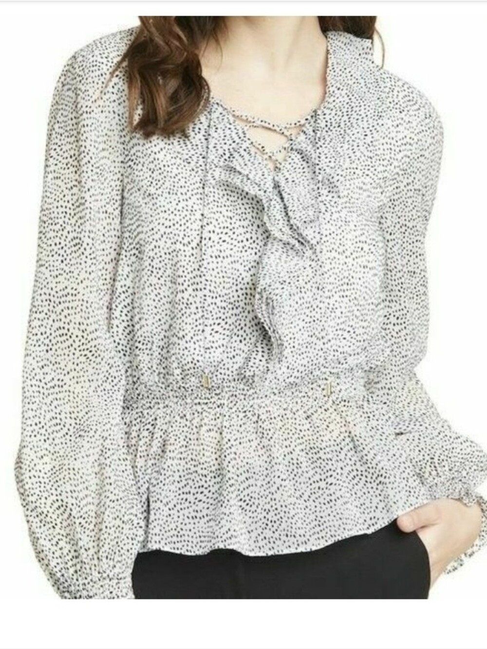 Ted BAKER  Ruffled Peplum Blouse
